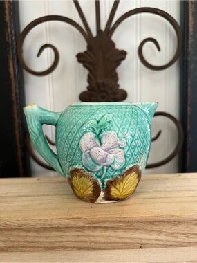 Antique Victorian Majolica cream pitcher